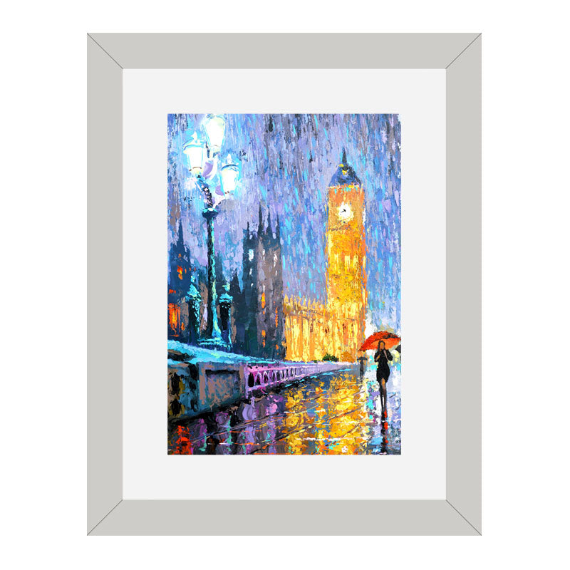 Set of 2 City Lights Wall Frames – Eiffel Tower in Seasons
