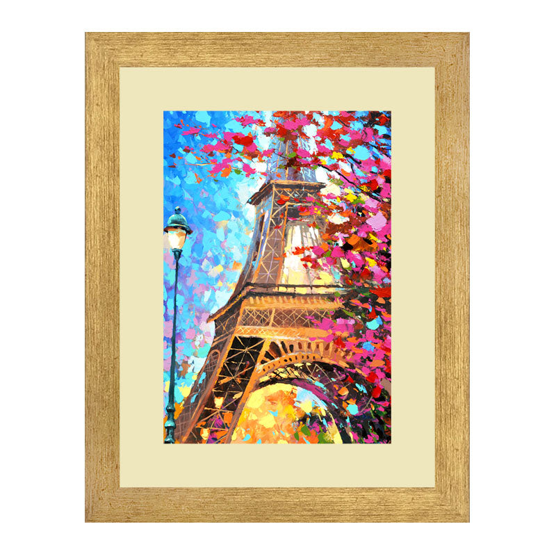 Set of 2 City Lights Wall Frames – Eiffel Tower in Seasons