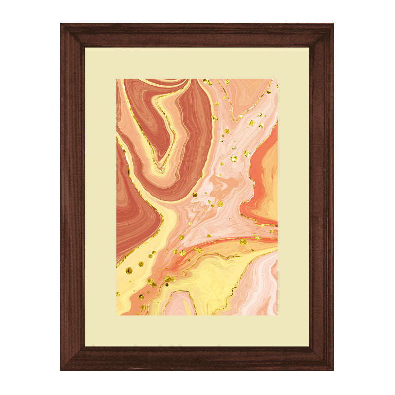 Set of 2 Nature Patterns Wall Frames – Earthy Leaves & Swirls
