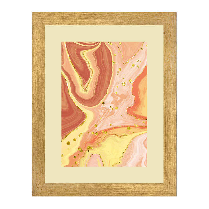 Set of 2 Nature Patterns Wall Frames – Earthy Leaves & Swirls