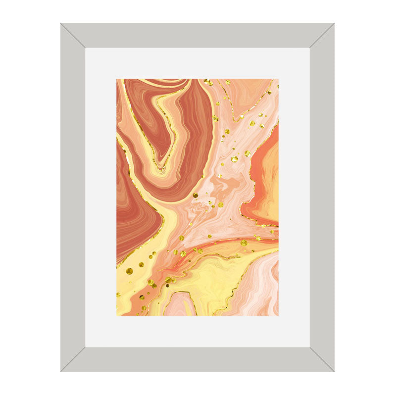Set of 2 Nature Patterns Wall Frames – Earthy Leaves & Swirls