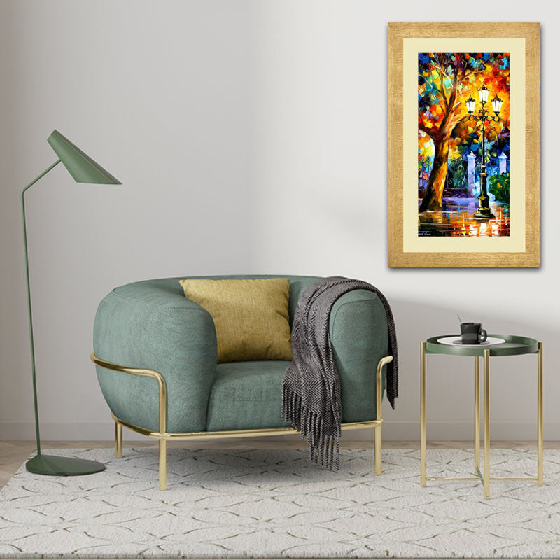 Golden Hour Tree Wall Frame – Sunset Inspired Landscape Art