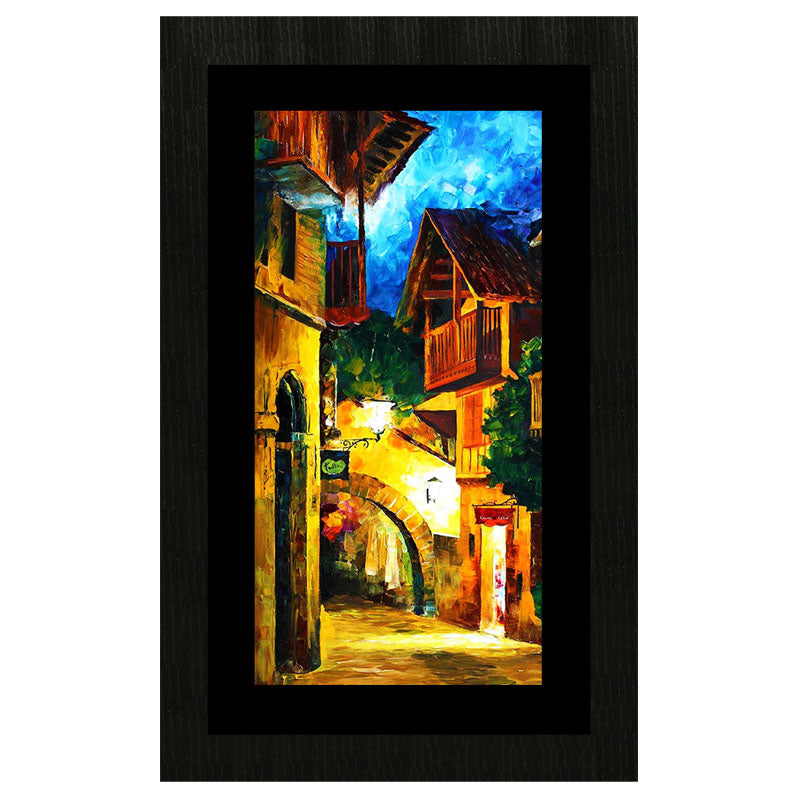 European Alley Wall Frame – Warm Rustic Architecture