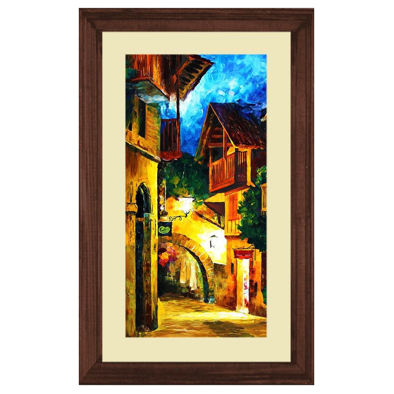 European Alley Wall Frame – Warm Rustic Architecture