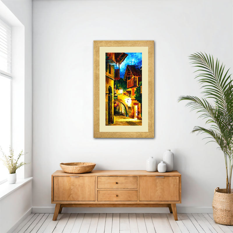European Alley Wall Frame – Warm Rustic Architecture