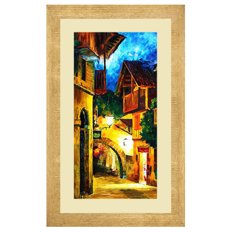 European Alley Wall Frame – Warm Rustic Architecture