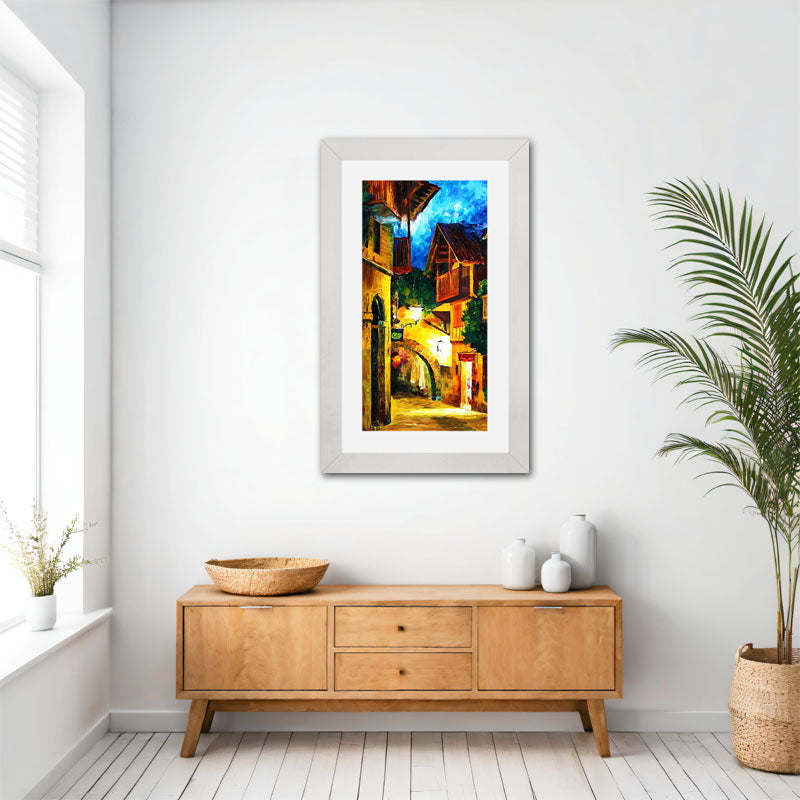 European Alley Wall Frame – Warm Rustic Architecture
