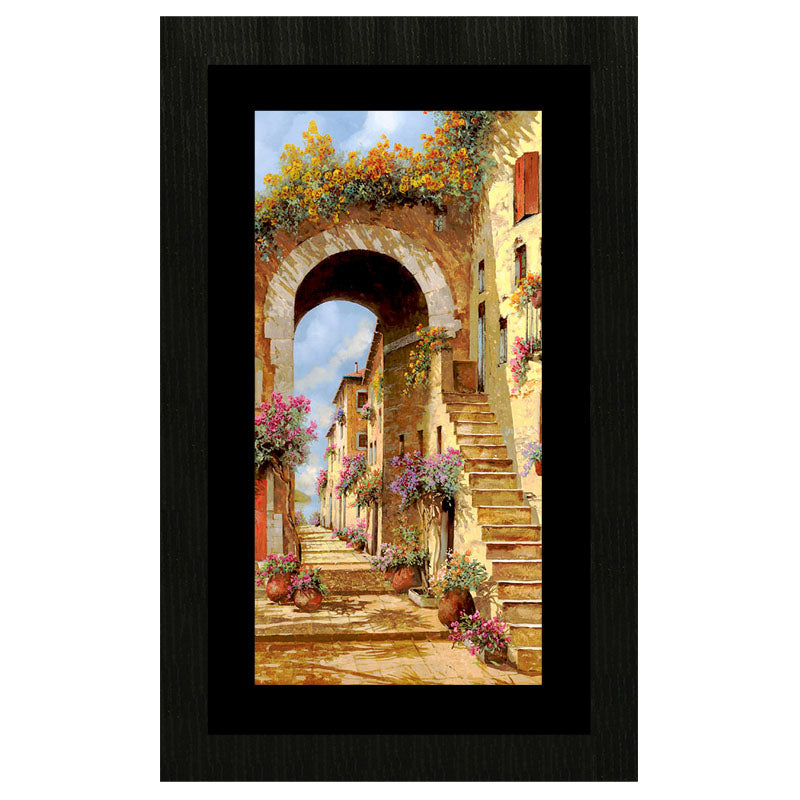 Archway Walk Wall Frame – Vintage European Architecture