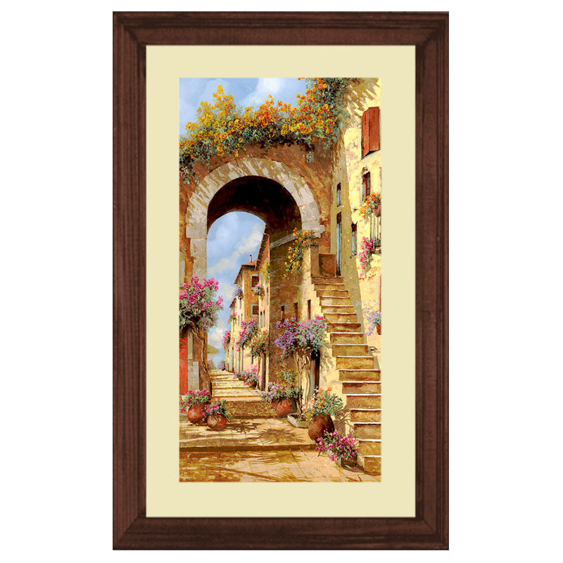 Archway Walk Wall Frame – Vintage European Architecture