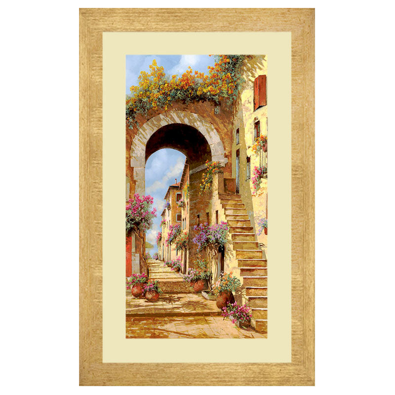 Archway Walk Wall Frame – Vintage European Architecture