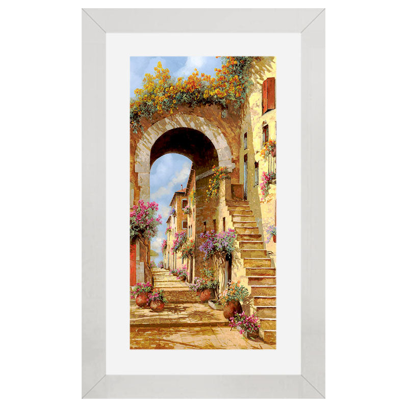 Archway Walk Wall Frame – Vintage European Architecture