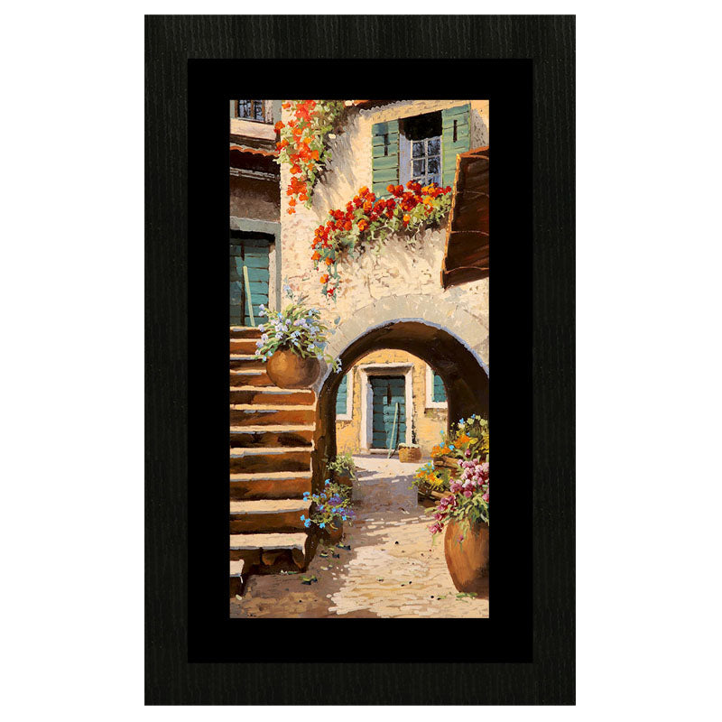 Stairway Passage Wall Frame – Old Town European Alley