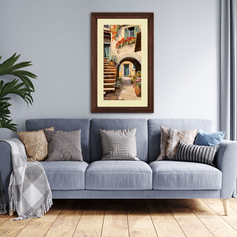 Stairway Passage Wall Frame – Old Town European Alley