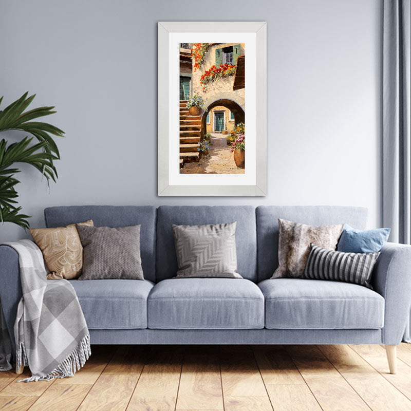 Stairway Passage Wall Frame – Old Town European Alley