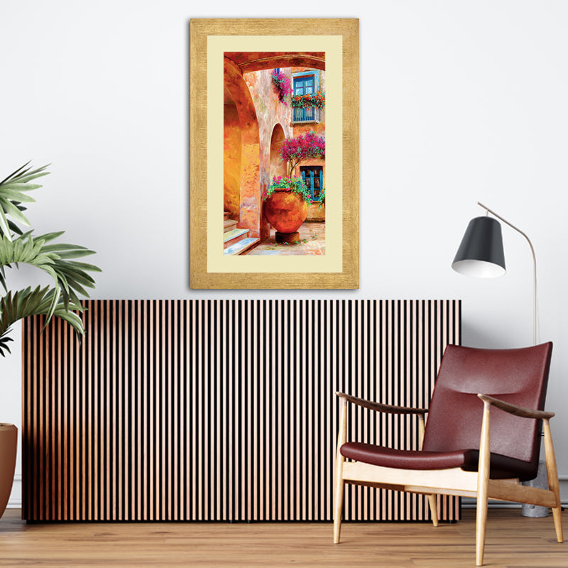 Cultural Harmony Wall Frame – Traditional Folk Art Portrait