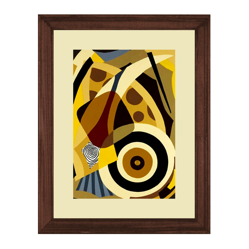 Set of 3 Abstract Plates Wall Frame Set – Vibrant Culinary Art