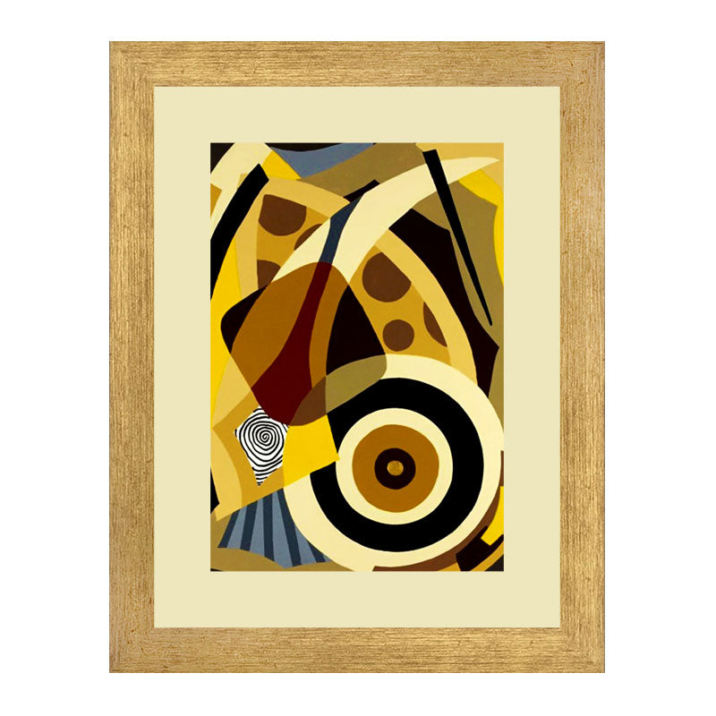 Set of 3 Abstract Plates Wall Frame Set – Vibrant Culinary Art