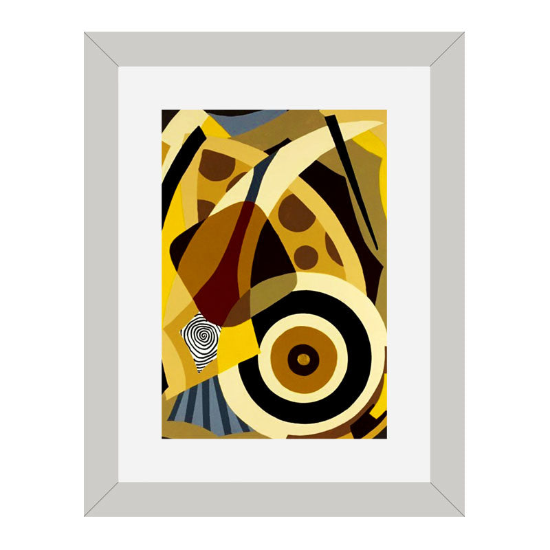 Set of 3 Abstract Plates Wall Frame Set – Vibrant Culinary Art
