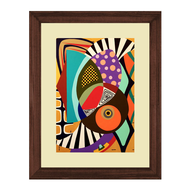 3 Piece Geometric Color Pop Wall Frame Set – Abstract Modern Art