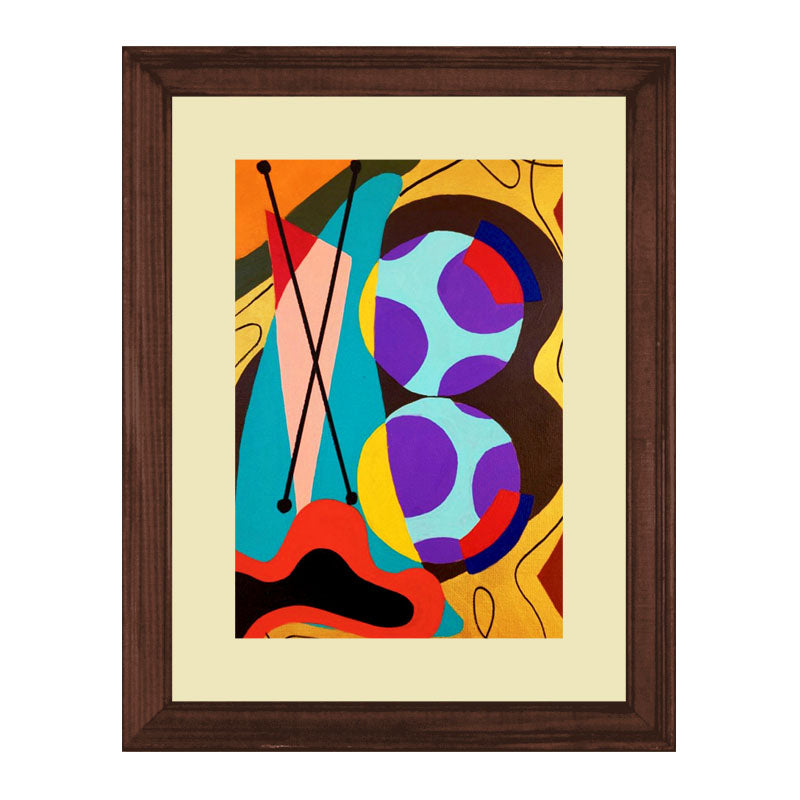 3 Piece Geometric Color Pop Wall Frame Set – Abstract Modern Art