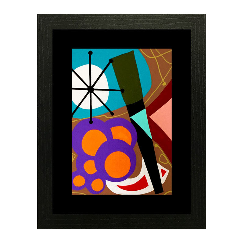 3 Piece Geometric Color Pop Wall Frame Set – Abstract Modern Art