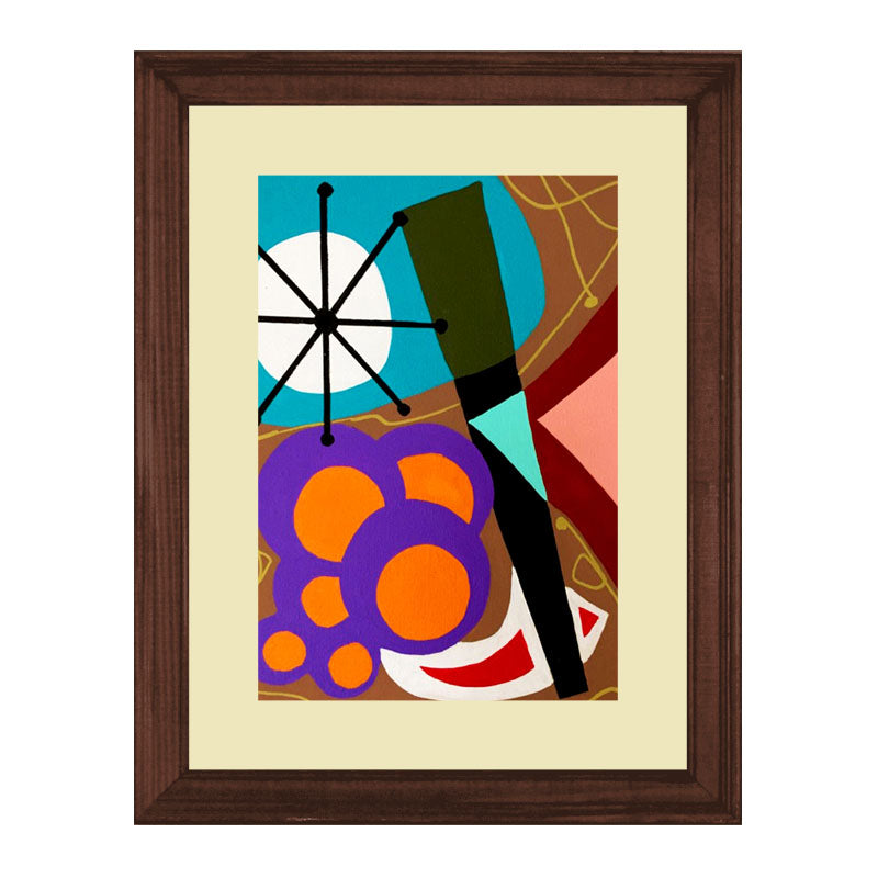 3 Piece Geometric Color Pop Wall Frame Set – Abstract Modern Art