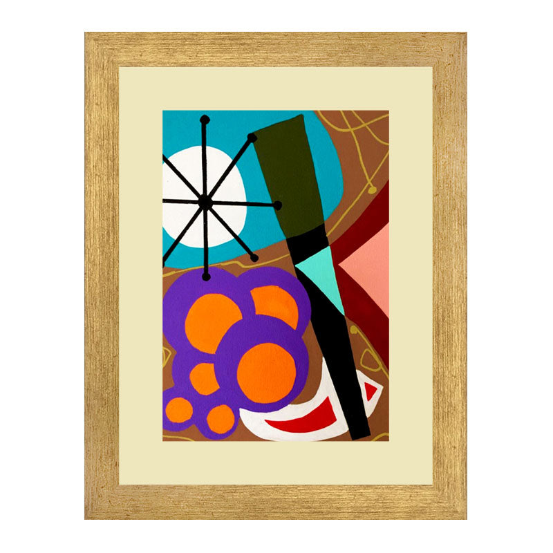 3 Piece Geometric Color Pop Wall Frame Set – Abstract Modern Art