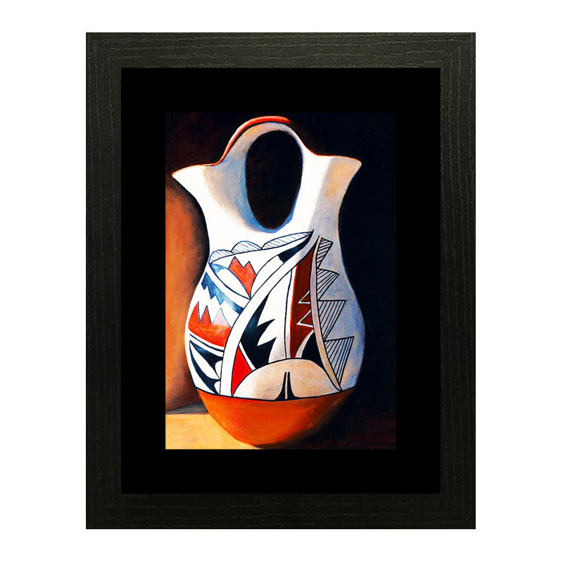 Set of 3 Cultural Ceramic Vases Wall Frame Set – Traditional Pottery Art