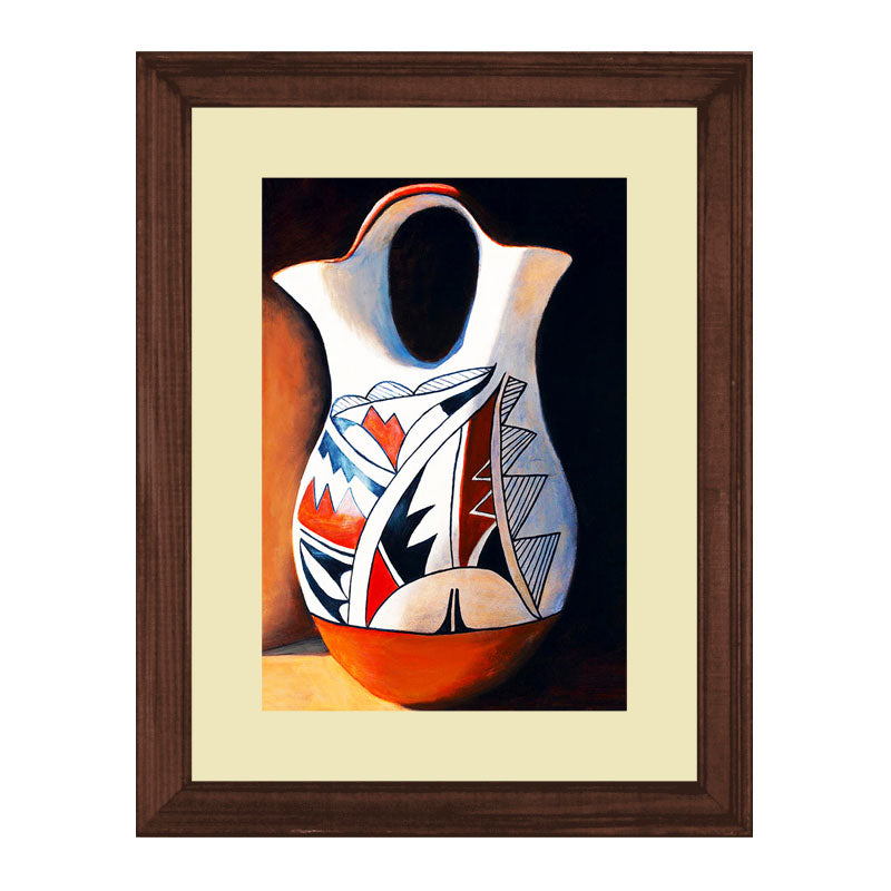 Set of 3 Cultural Ceramic Vases Wall Frame Set – Traditional Pottery Art
