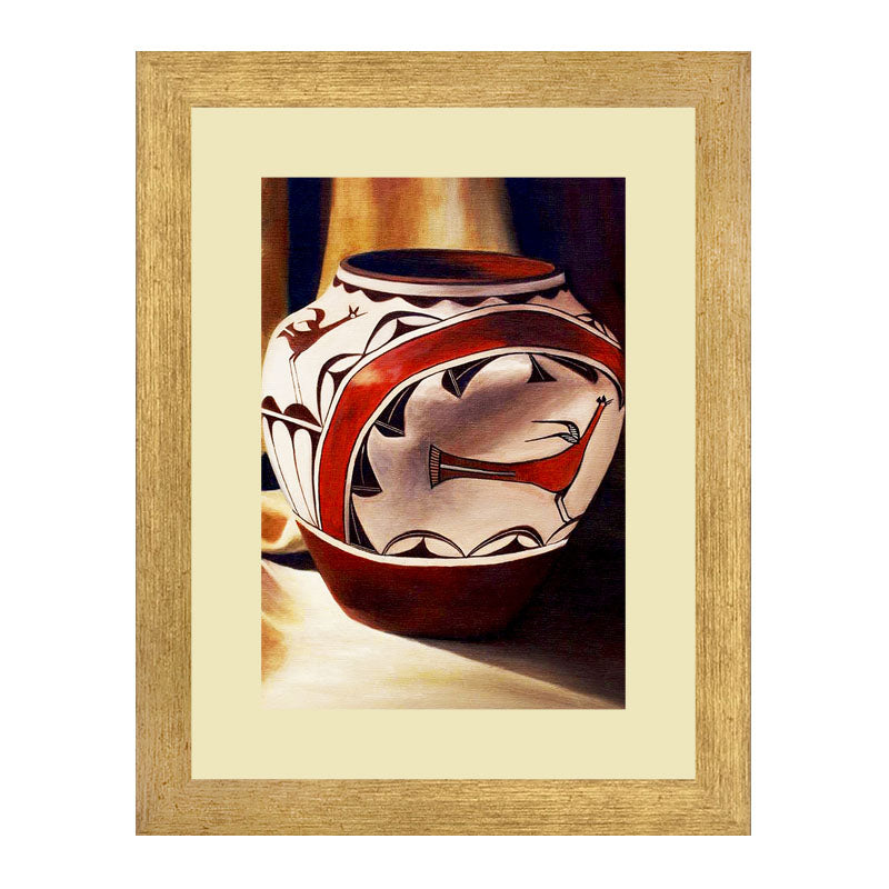 Set of 3 Cultural Ceramic Vases Wall Frame Set – Traditional Pottery Art