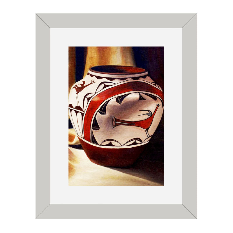 Set of 3 Cultural Ceramic Vases Wall Frame Set – Traditional Pottery Art