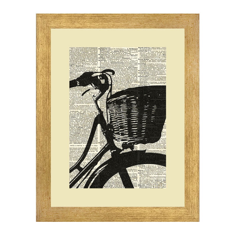3 Piece Vintage Music Wall Frame Set – Gramophone, Bicycle & Horse Cart