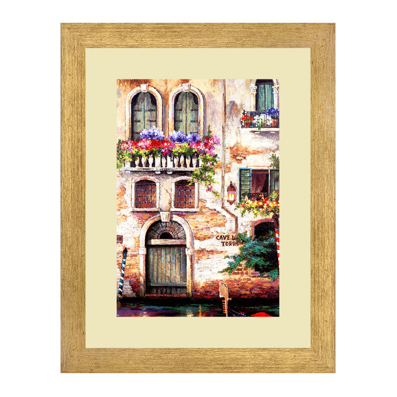 Set of 3 Venice Canals Wall Frame Set – Italian Streets and Waterways