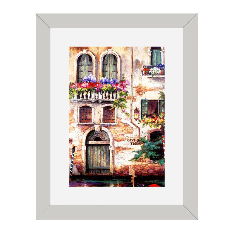 Set of 3 Venice Canals Wall Frame Set – Italian Streets and Waterways