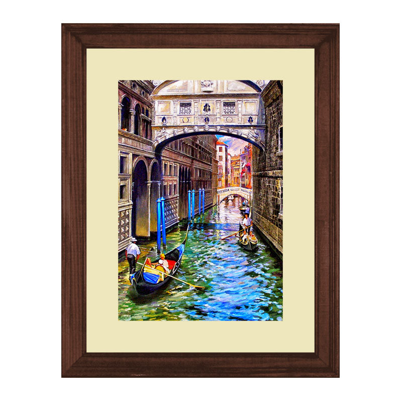 Set of 3 Venice Canals Wall Frame Set – Italian Streets and Waterways