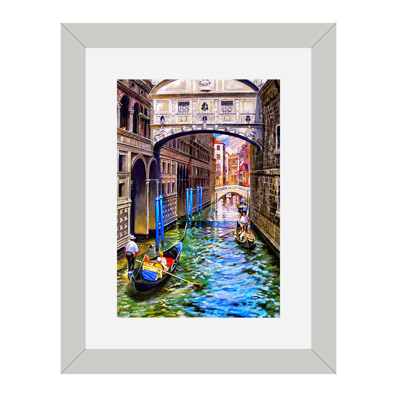 Set of 3 Venice Canals Wall Frame Set – Italian Streets and Waterways