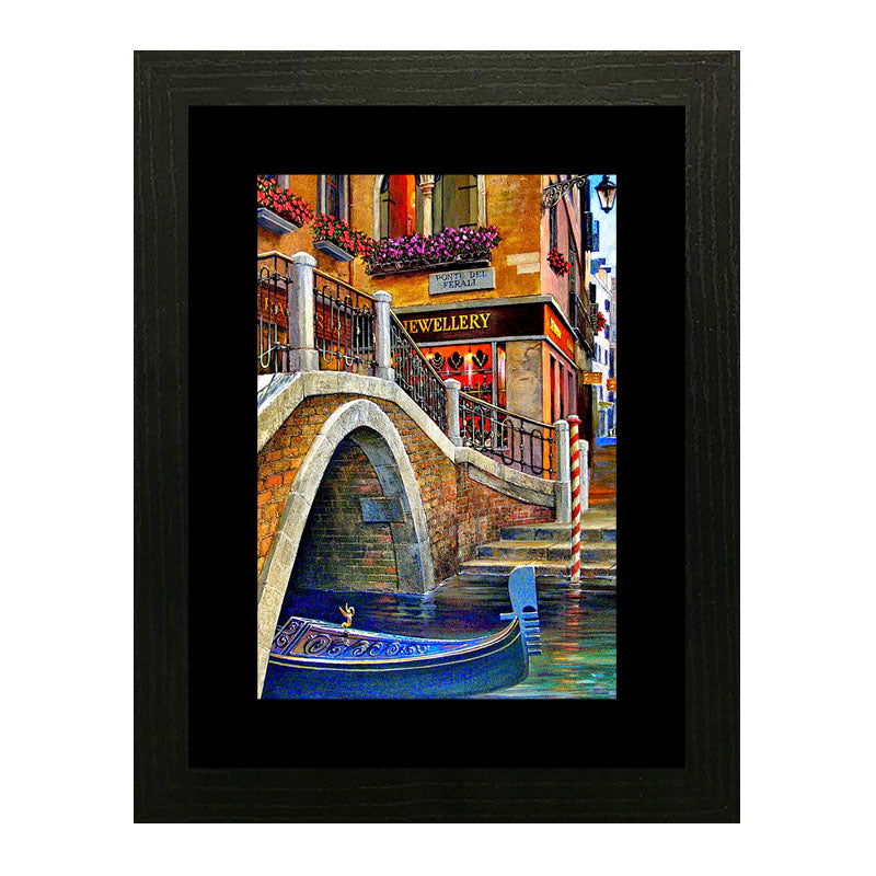 Set of 3 Venice Canals Wall Frame Set – Italian Streets and Waterways