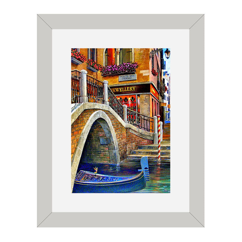 Set of 3 Venice Canals Wall Frame Set – Italian Streets and Waterways