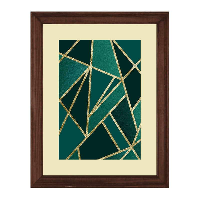Set of 3 Dark Line Art Wall Frame Set – Bold Geometric Texture