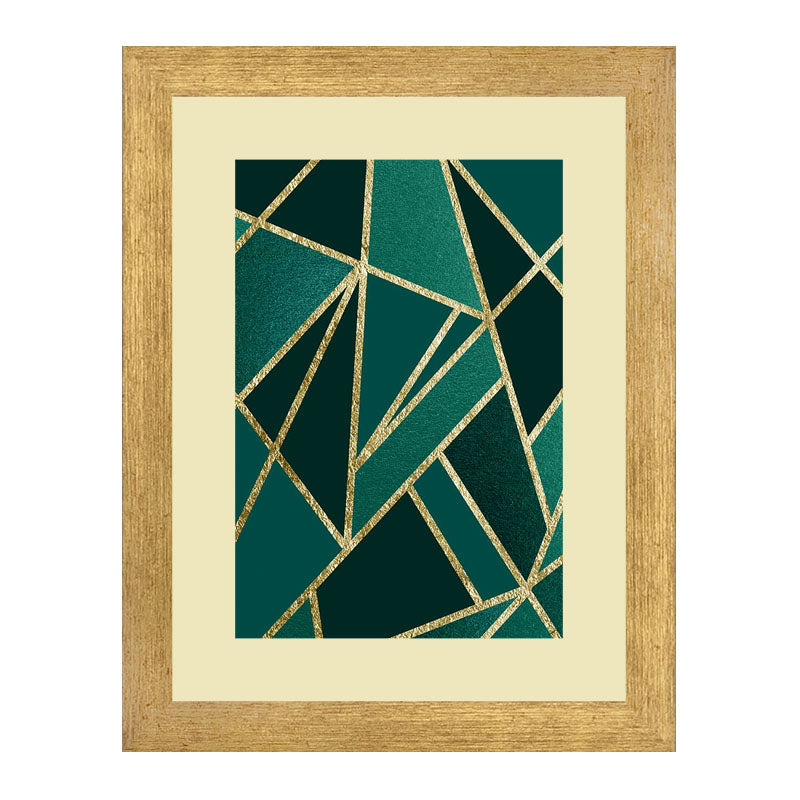 Set of 3 Dark Line Art Wall Frame Set – Bold Geometric Texture