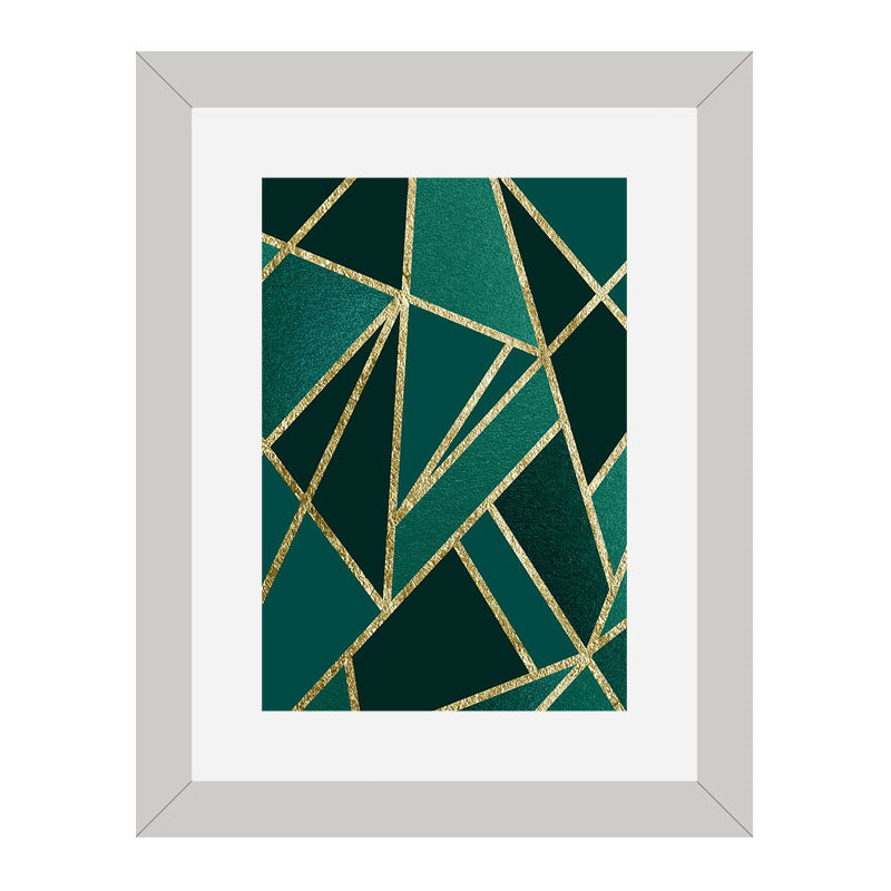 Set of 3 Dark Line Art Wall Frame Set – Bold Geometric Texture