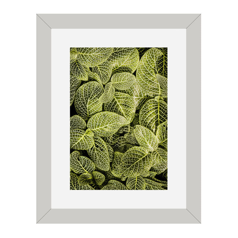 Set of 3 Autumn Leaves Wall Frame Set – Brown, Green & Frosted Leaves
