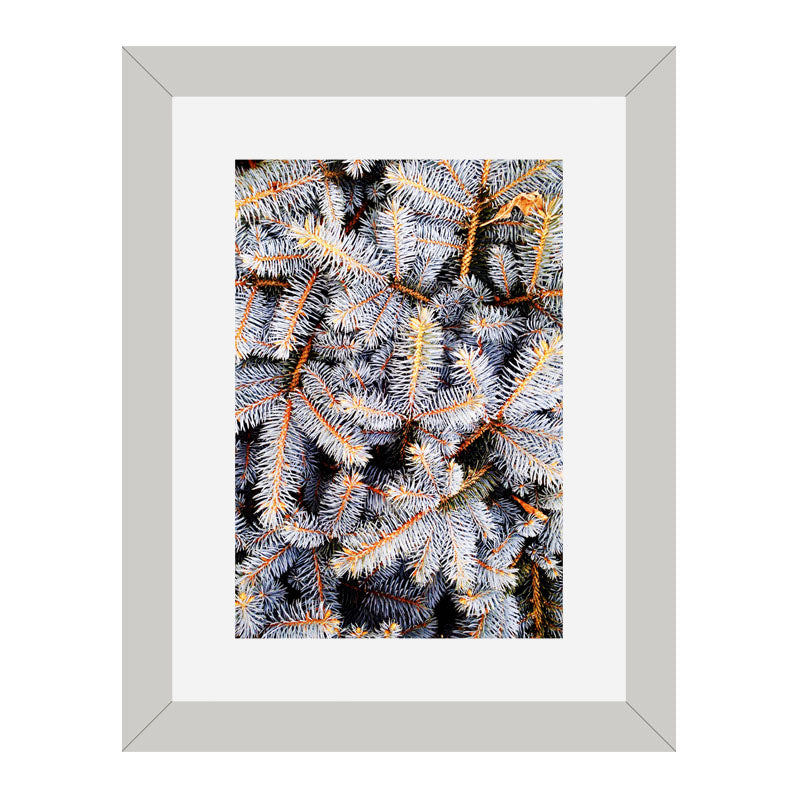 Set of 3 Autumn Leaves Wall Frame Set – Brown, Green & Frosted Leaves