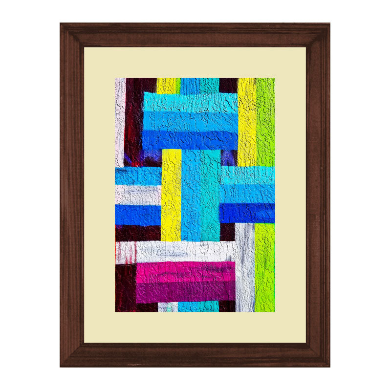 Set of 3 Modern Color Blocks Wall Frame Set – Playful Abstract Design