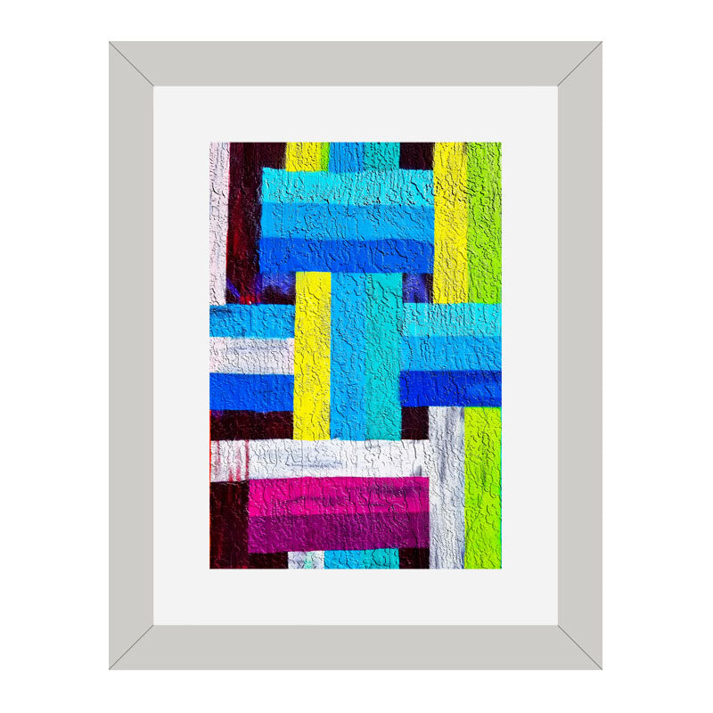 Set of 3 Modern Color Blocks Wall Frame Set – Playful Abstract Design