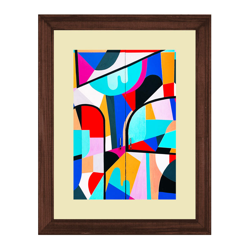 Set of 3 Modern Color Blocks Wall Frame Set – Playful Abstract Design