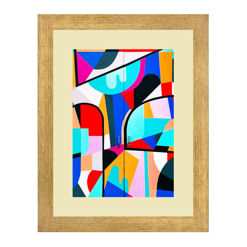 Set of 3 Modern Color Blocks Wall Frame Set – Playful Abstract Design