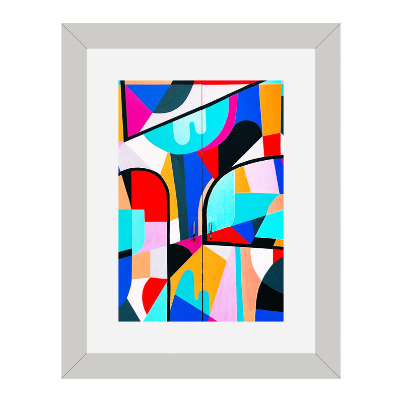 Set of 3 Modern Color Blocks Wall Frame Set – Playful Abstract Design