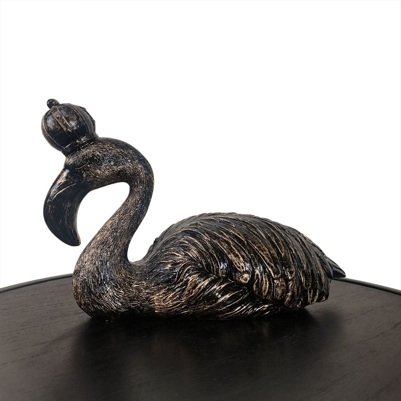 Black Swan Figurine – Graceful Bird Sculptures for Shelf
