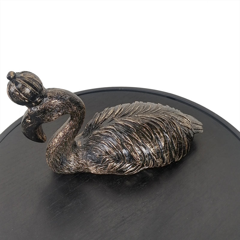 Black Swan Figurine – Graceful Bird Sculptures for Shelf